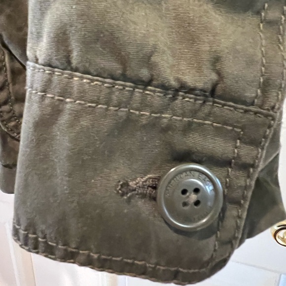 American Eagle Outfitters Olive/Army Green Jacket w/Fleece Hood Size M NWT - Picture 7 of 10